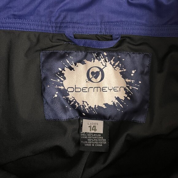 Obermeyer Soft Shell Waterproof Ski/Snow Pants Navy Blue Size 14 - Picture 6 of 13